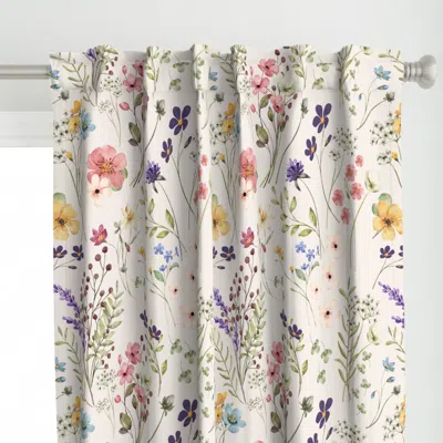 Spoonflower Sweet Colorful Muted Curtain Panel