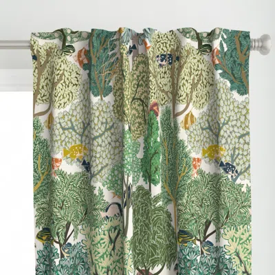 Spoonflower Swim In The Woods - L Curtain Panel