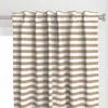 Spoonflower Tan Stripes 1" Curtain Panel