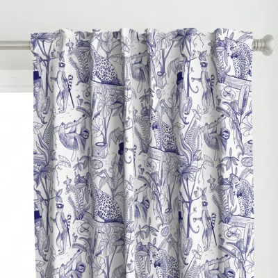 Spoonflower Tea Party In The Jungle Curtain Panel