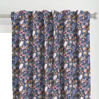 Spoonflower Tea Time At Wonderland 8" Curtain Panel