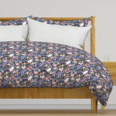Spoonflower Tea Time At Wonderland 8" Duvet Cover