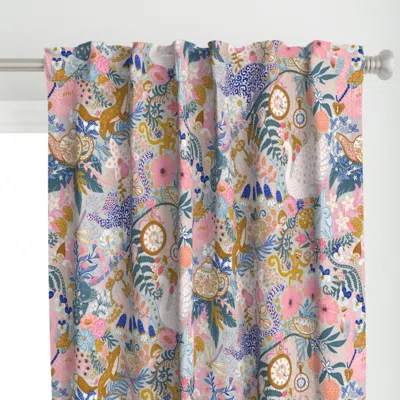 Spoonflower Tea Time At Wonderland Curtain Panel