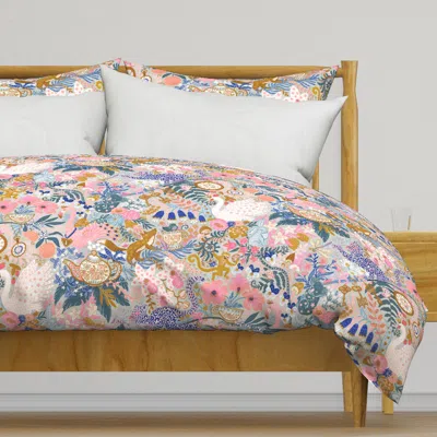 Spoonflower Tea Time At Wonderland Duvet Cover