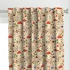Spoonflower Teapots And Toadstools - Curtain Panel