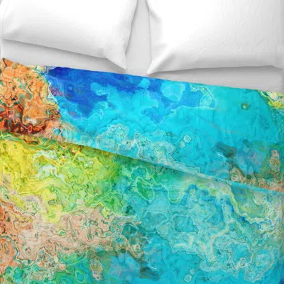 Spoonflower Tenacious Abstract Wide Cotton Sateen 3.5 oz 26" X 20" Standard Knife Edge