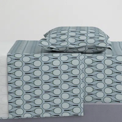 Spoonflower Tennis Anyone Twin Sheet Set