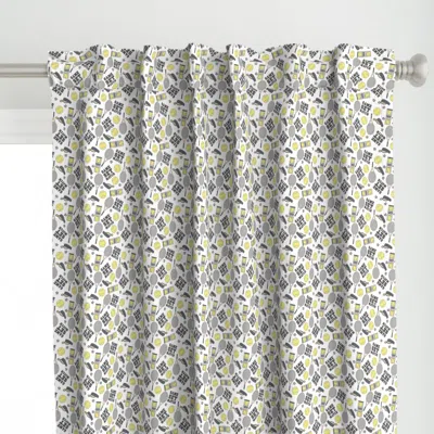Spoonflower Tennis Sports Curtain Panel