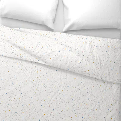 Spoonflower Terrazzo Speckled - Light Wide Cotton Sateen 3.5 oz 26" X 20" Standard Knife Edge