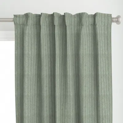 Spoonflower Textured Chevron Lines - Curtain Panel