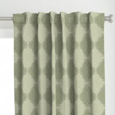 Spoonflower Textured Infinity Arches Curtain Panel
