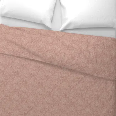 Spoonflower Textured Linen Pale Rose Euro Pillow Sham