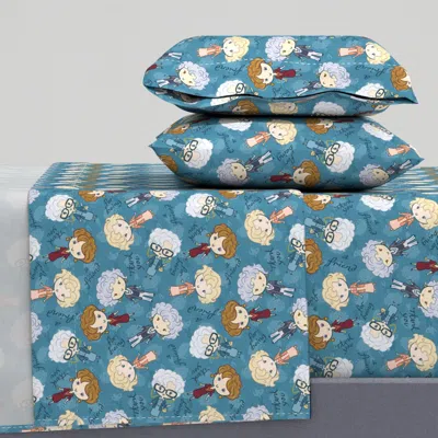 Spoonflower Thank You For Being A Friend Queen Sheet Set