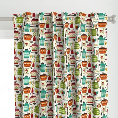 Spoonflower The Collectible Kitchen Curtain Panel