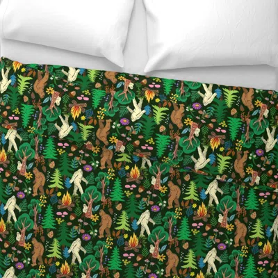 Spoonflower The Forest Dwellers Wide Cotton Sateen 3.5 oz 26" X 20" Standard Knife Edge