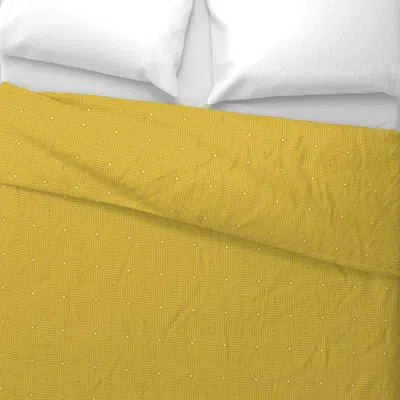 Spoonflower The Path Maize Yellow Wide Cotton Sateen 3.5 oz 26" X 20" Standard Knife Edge