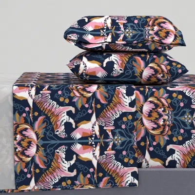 Spoonflower The Tiger And The Crane / Medium Scale Full Sheet Set