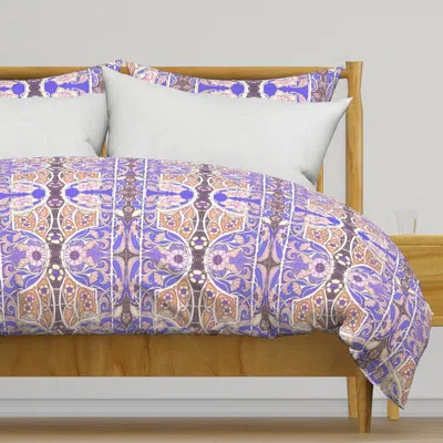 Spoonflower Then Spring Sprang - Peach And Duvet Cover
