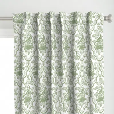 Spoonflower Theresa Basil Curtain Panel