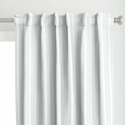 Spoonflower Thin Ticking Stripes Curtain Panel