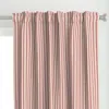Spoonflower Ticking Stripe - Berry Curtain Panel