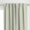 Spoonflower Ticking Stripe - Dark Curtain Panel