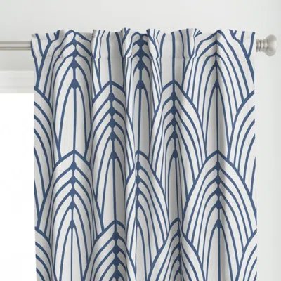 Spoonflower Tiffany (blue And White) Curtain Panel