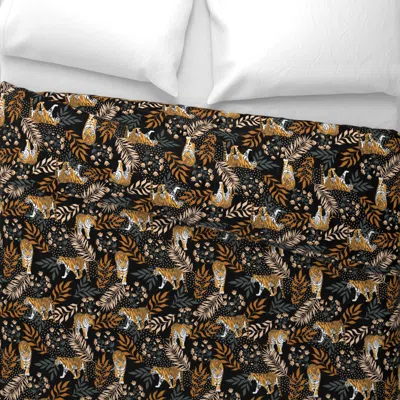 Spoonflower Tigers. Big Size King Pillow Sham In Brown