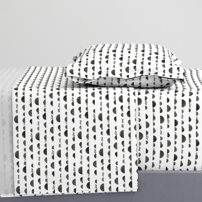 Spoonflower Tiny Turtle Pebbles In A Row Twin Sheet Set