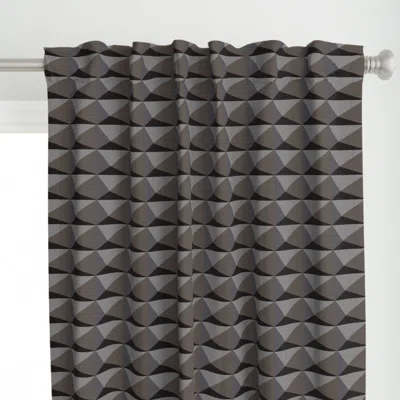 Spoonflower Titanium Diamond Stud Curtain Panel