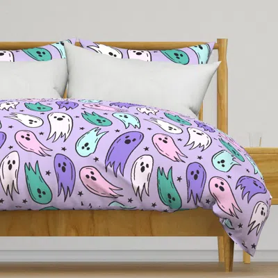Spoonflower Too Cute Ghosties Halloween Duvet Cover