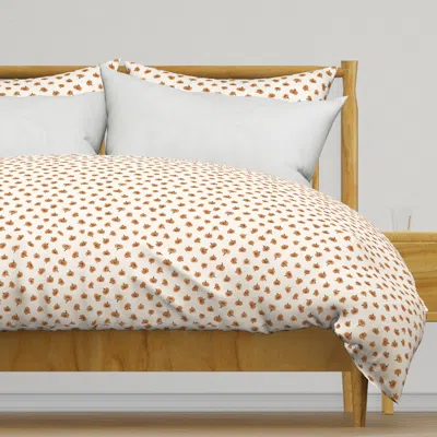 Spoonflower Tossed Haloween Jack-o-lantern Duvet Cover