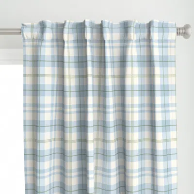 Spoonflower Traditional Large Plaid Curtain Panel