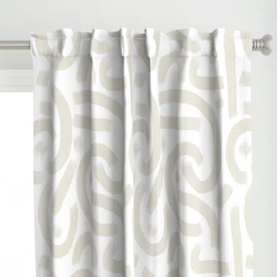 Spoonflower Tranquil Tides - Boho Curtain Panel