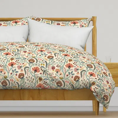 Spoonflower Tree Of Life Spring Garden Duvet Cover