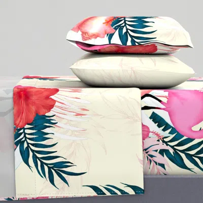 Spoonflower Trip To The Beach Final King Sheet Set