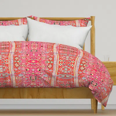 Spoonflower Tropical Sunrise Vertical Duvet Cover
