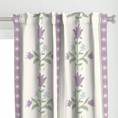 Spoonflower Tulip Indienne Stripe Curtain Panel