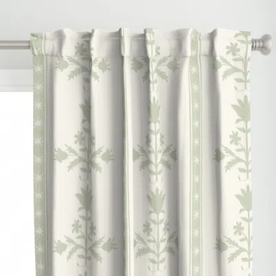 Spoonflower Tulip Indienne Stripe Curtain Panel
