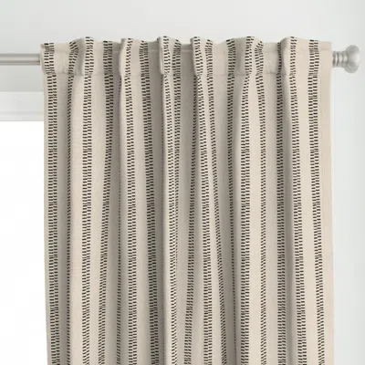 Spoonflower Ubu Stripe Linen Curtain Panel