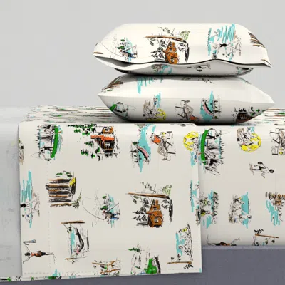 Spoonflower Vacation In Wonderful Wisconsin Full Sheet Set