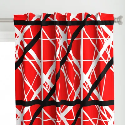 Spoonflower Van Halen Inspired Stripe Curtain Panel