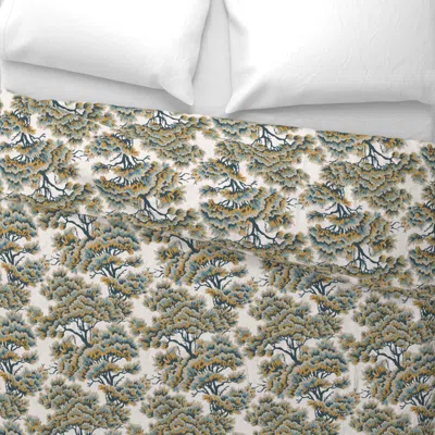 Spoonflower Veranda Woods Bright Wide Cotton Sateen 3.5 oz 26" X 20" Standard Knife Edge