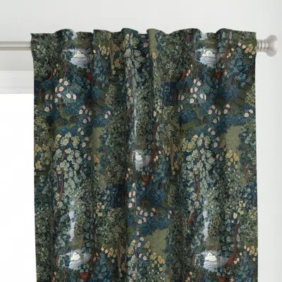 Spoonflower Verdure Tapestry Garden Curtain Panel