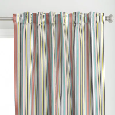 Spoonflower Vertical Preppy Cabana Curtain Panel