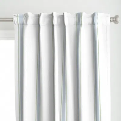 Spoonflower Vertical Ticking Stripes Curtain Panel