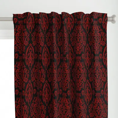 Spoonflower Victorian Ogee Damask - Curtain Panel