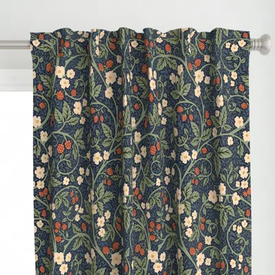 Spoonflower Victorian Raspberry Large Curtain Panel