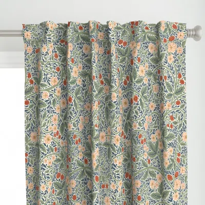 Spoonflower Victorian Raspberry Light Curtain Panel