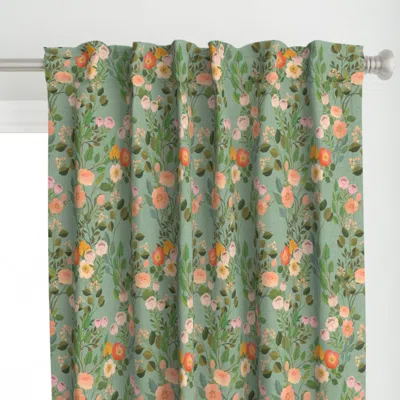 Spoonflower Victorian Vintage Garden Curtain Panel